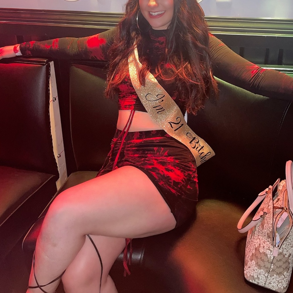 Fashion Nova Tie Dye Two Piece Set